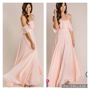 ADELE RUFFLE MAXI DRESS size large